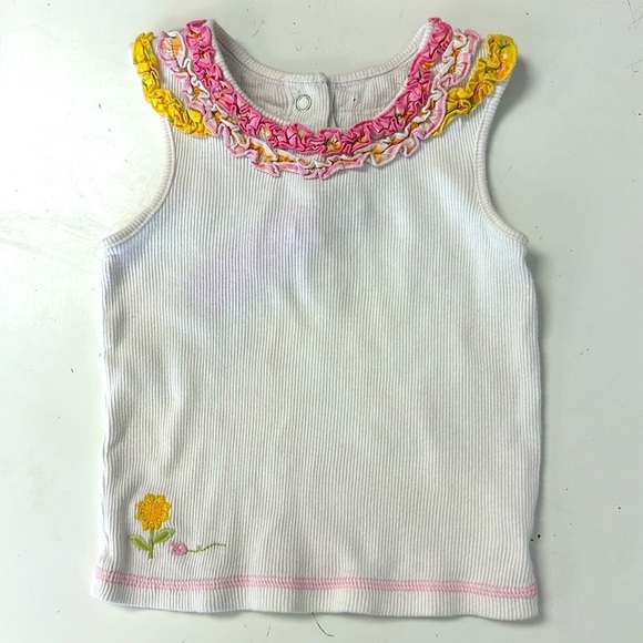 Gymboree Sunflower Fields Ruffle Tank M2M Bows & Socks 18-24m - Picture 2 of 9